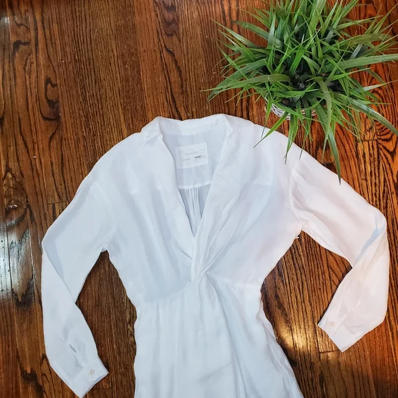 Anthropologie V-neck knot Front Midi Dress - Picture 11 of 13